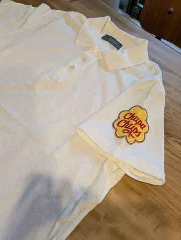 Chupa Chups 화이트 피케 셔츠
