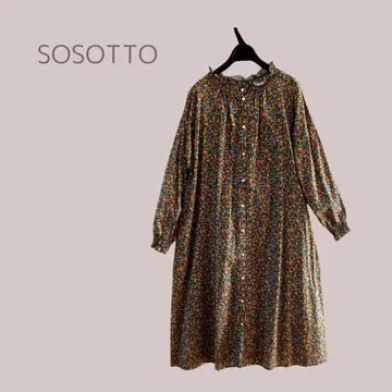 새상품급 SOSOTTO 소소토 리버티 꽃무늬 원피스
