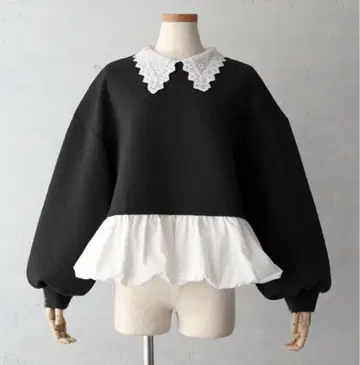 카라 부착 도킹 페플럼 풀오버 안미누 로지몬스터 좋아하시는 분께