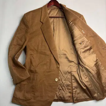 컨디션 최상 캐시미어 100% 테일러드 자켓 L~XL 카멜