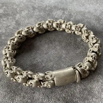 멕시칸 주얼리 실버 스컬 모티브 팔찌 해골