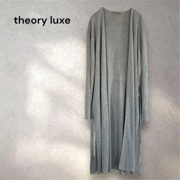 theory luxe 띠어리 럭스 롱 가디건 그레이 L 겉옷