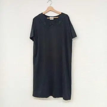 yuni 블랙 티셔츠 원피스 반팔