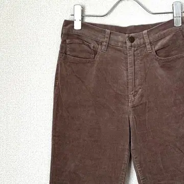 INED 코듀로이 팬츠 밑단 슬릿 컷팅 포켓 부착 심플