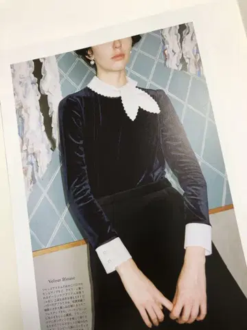 Rene 루네 34 벨로아 블라우스 펄