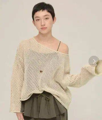 [ 지나시스 엘 eL ] 3G Loose Knit Pullover