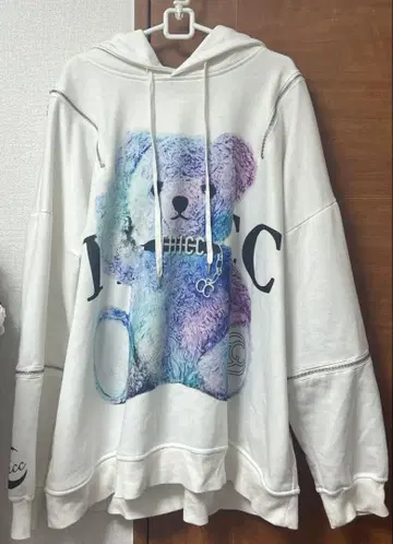 THICC 곰 지퍼 후드티