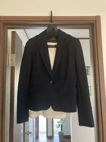 23구 네이비 테일러드 자켓 울 혼방