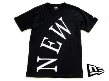 NEW ERA 블랙 빅 로고 티셔츠 M 사이즈