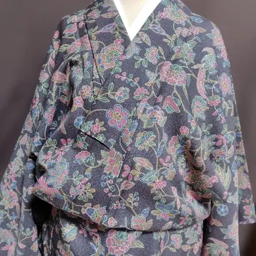 코몬 기장 155 사라사 무늬 새상품급
