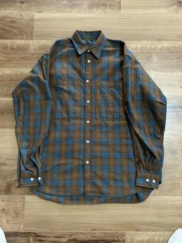 Daiwa 체크 무늬 긴팔 셔츠 M