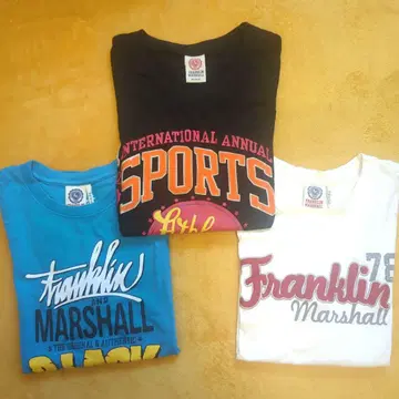 새상품급 Franklin & Marshall 반팔 T셔츠 3장 SET