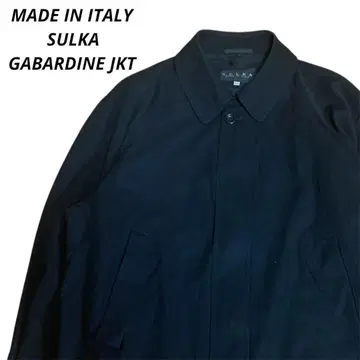 이탈리아제 SULKA 개버딘 블루종 울 블루종 블랙