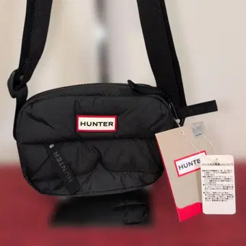 [ 택 포함 미사용 새상품 ] HUNTER 블랙 사코슈 숄더백