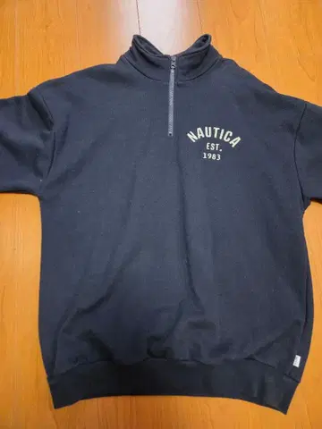 NAUTICA 하프 지퍼 네이비