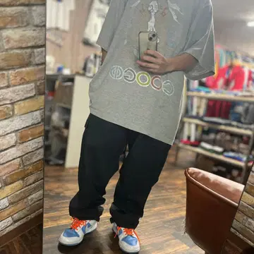 Dickies 구제 의류 아메카지 W38 L34 블랙 카고 팬츠