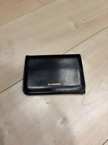JIL SANDER 블랙 가죽 카드 케이스