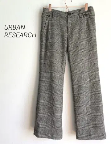 URBAN RESEARCH 트위드 글렌체크 팬츠