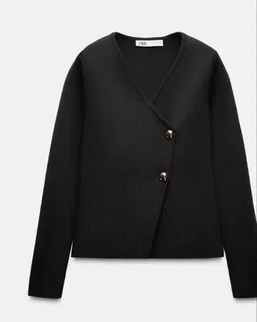 ZARA 자라 새상품 핏 니트 자켓 M 가디건 니트 탑