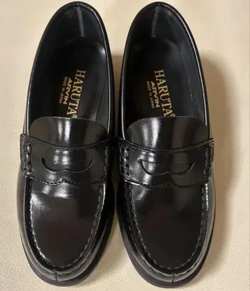 새상품 HARUTA ARVIN 블랙 로퍼 일본제 23cm 하루타