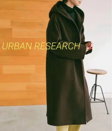URBAN RESEARCH 후드 부착 롱 코트