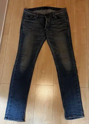 Lee 다크 블루 스트레이트 레그 데님