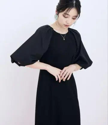 VIS [레이나 호시 추천] 래글런 이소재 머메이드 원피스