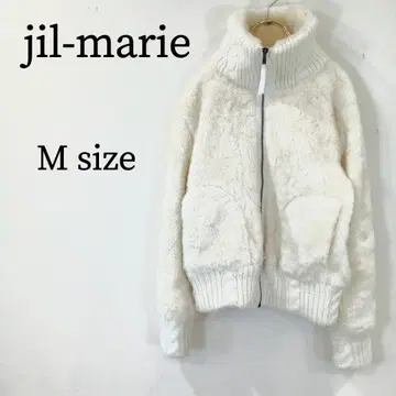 jil-marie 지르마리 보아 자켓 하이넥 니트 M