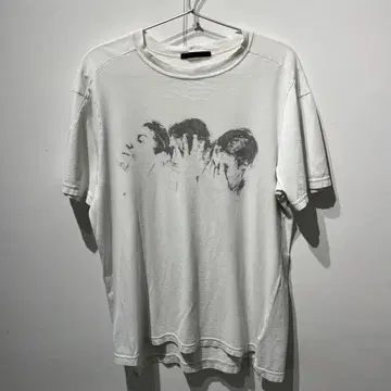 THE VIRIDI-ANNE 아트 프린트 티셔츠 사이즈 2