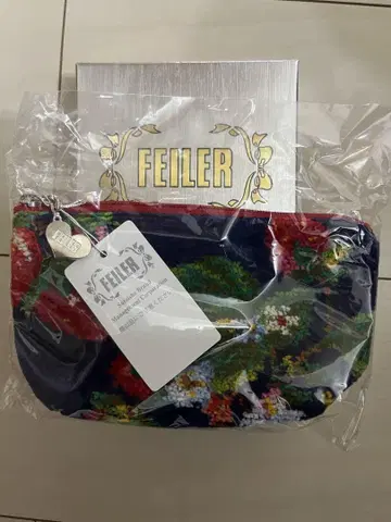 FEILER 꽃무늬 파우치 블루 계열