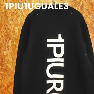 [ 1PIU1UGUALE3 RELAX ] 테크 크루 백 로고 스웨트 셔츠