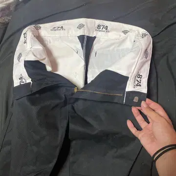 874 디키 블랙 워크 팬츠