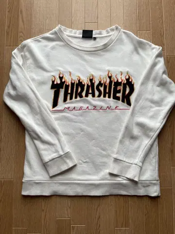 THRASHER 트레셔 프레임 로고 맨투맨 S 사이즈