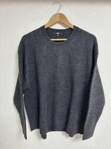 수플레얀 크루넥 스웨터 다크 그레이 3XL