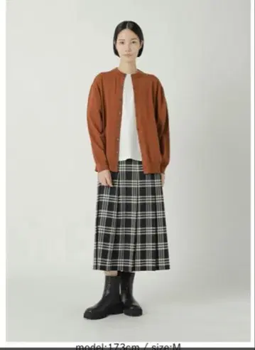 새상품 반값 ZUCCa / TW 스트레치 체크 스커트