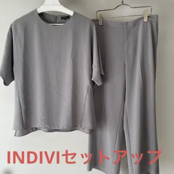 새상품급! INDIVI 팬츠 셋업 그레이 희소 사이즈