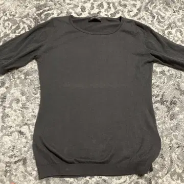 JOHN SMEDLEY 그레이 오부 소매 니트 S