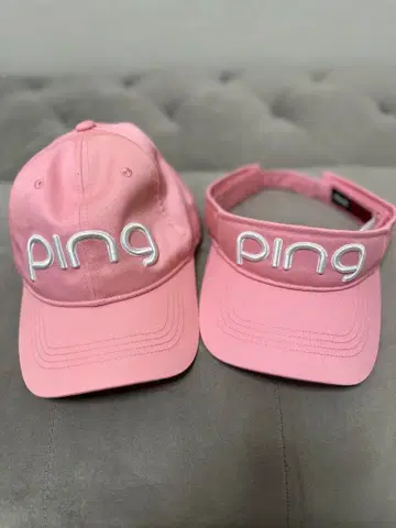 [ 새상품급 ] PING 핑크 캡/바이저