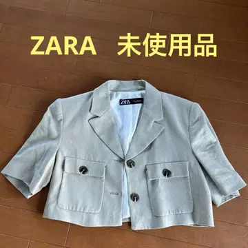 ZARA 베이지 짧은 기장 테일러드 자켓