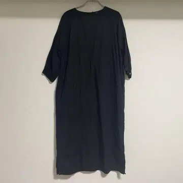 블랙 벌룬 슬리브 롱 원피스