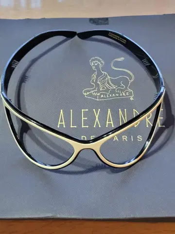 ALEXANDRE DE PARIS 헤어밴드 실버/블랙