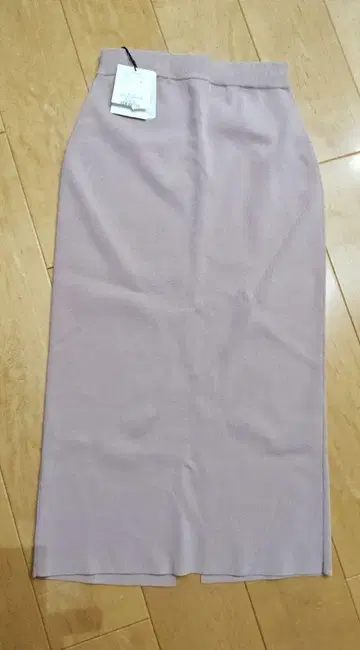 아르페쥬 스토리 슬릿 니트 타이트 스커트 핑크