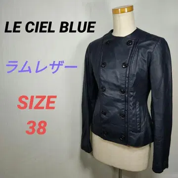 LE CIEL BLEU 여성용 램 가죽 자켓 양가죽