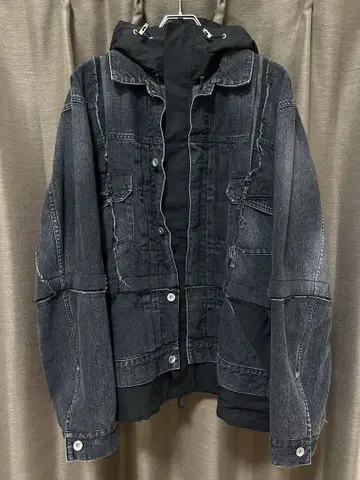 Sacai 데님 도킹 블루종 사이즈 1