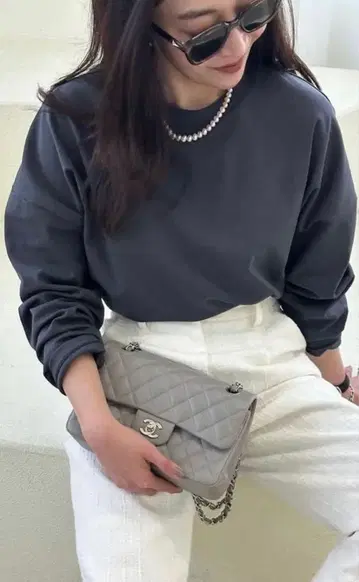 yonfa 모던 L/S 티셔츠 그레이
