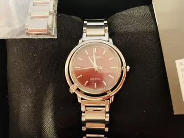 시티즌 여성용 손목시계 액세서리 Eco Drive 빨간색