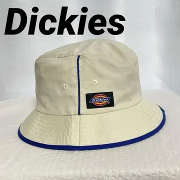 [ Dickies ] 버킷햇 화이트 원포인트 자수
