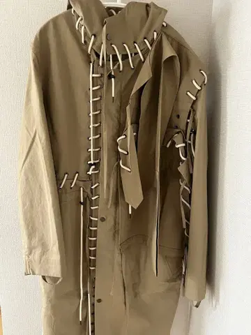 Craig Green 카키 트렌치코트 런웨이 아카이브 피스