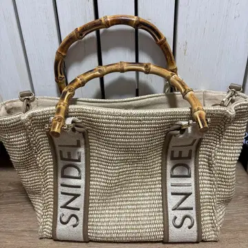 SNIDEL 뱀프 숄더백 베이지