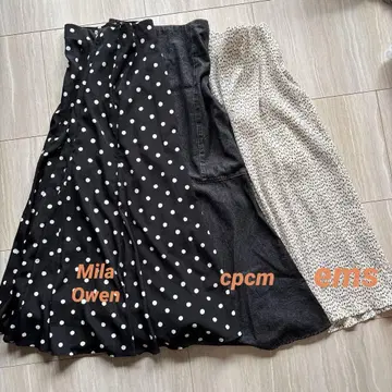 Mila Owen 도트 플레어 스커트 외 묶음 판매